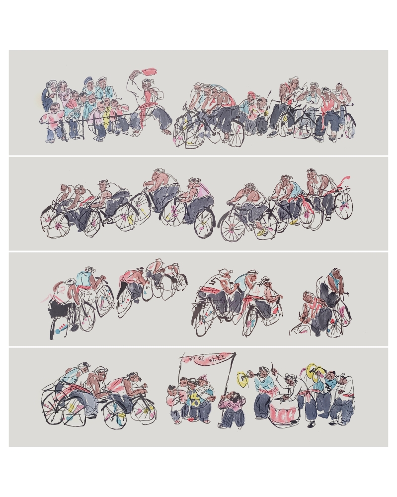 马俊《乡村赛事》水印木刻132cm×120cm.jpg