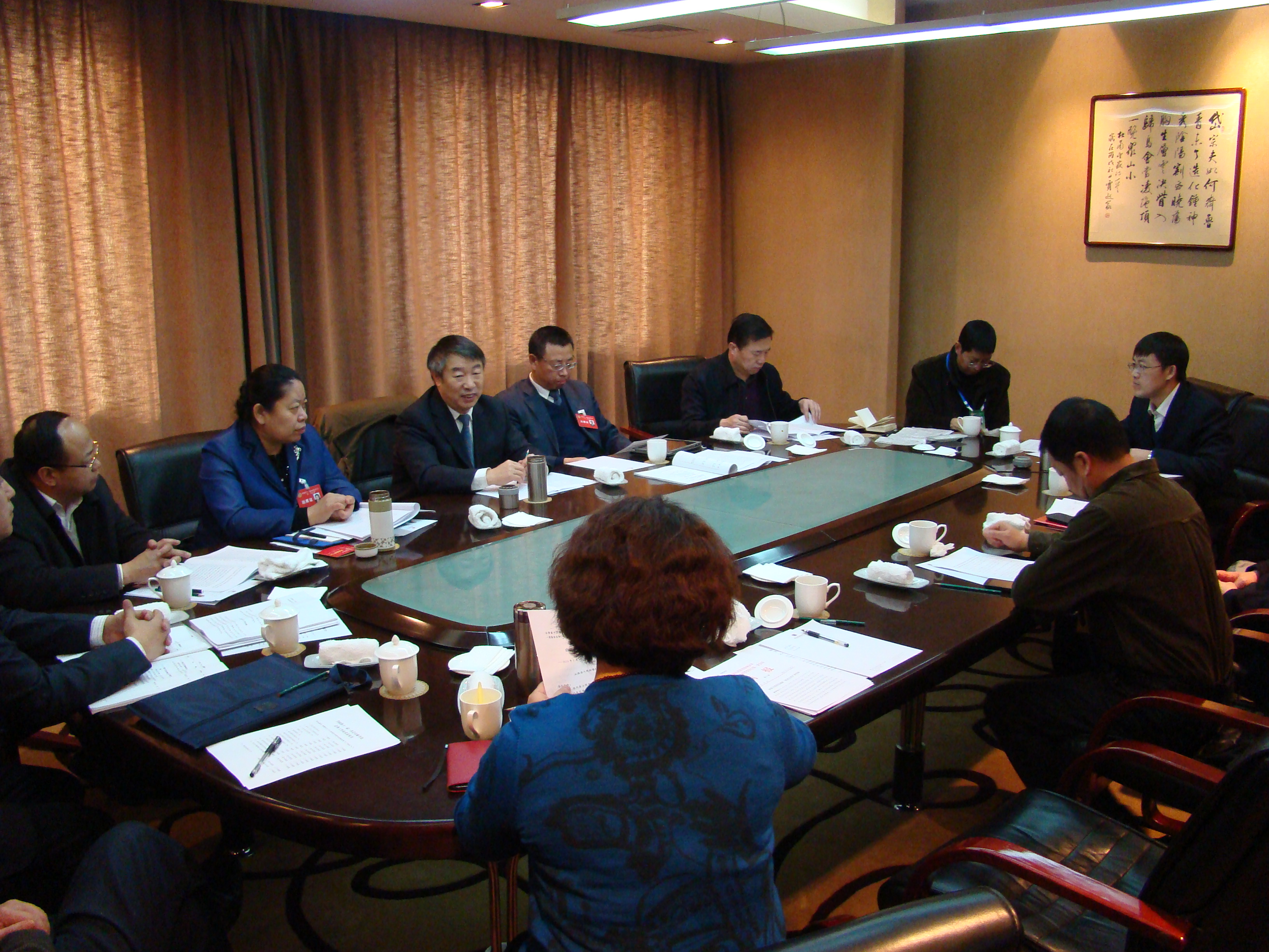 2013年1月27日，农工党界别委员进行分组讨论。.JPG